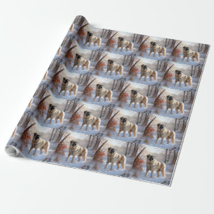 Papel De Regalo Pastor de Anatolia Deja que nieve Navidad