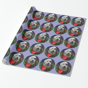 Papel De Regalo Pastor inglés viejo