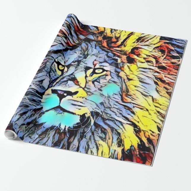Papel De Regalo patada de color - rey del león (Desenrollado)