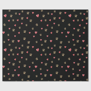 Papel De Regalo Patas Corazones