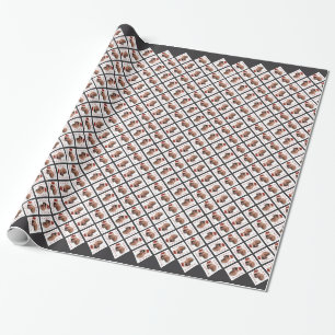Papel De Regalo Patas de Bruselas Griffon Santa