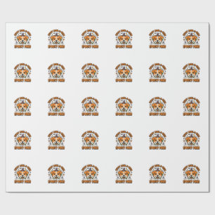 Papel De Regalo Patas espeluznantes de Halloween para perros