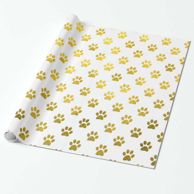 Papel De Regalo Patas metálicas blancas del Relieve metalizado del (Desenrollado)