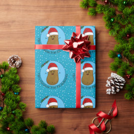 Papel De Regalo Patata Personalizada Feliz Navidad