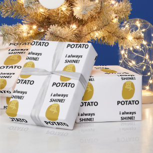 Papel De Regalo Patata Siempre Brillo Patata Divertida