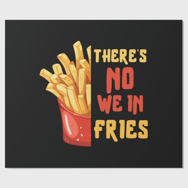 Papel De Regalo Patatas fritas (Superficie plana)