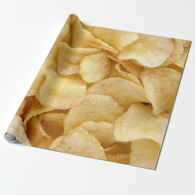 Papel De Regalo Patatas fritas (Desenrollado)