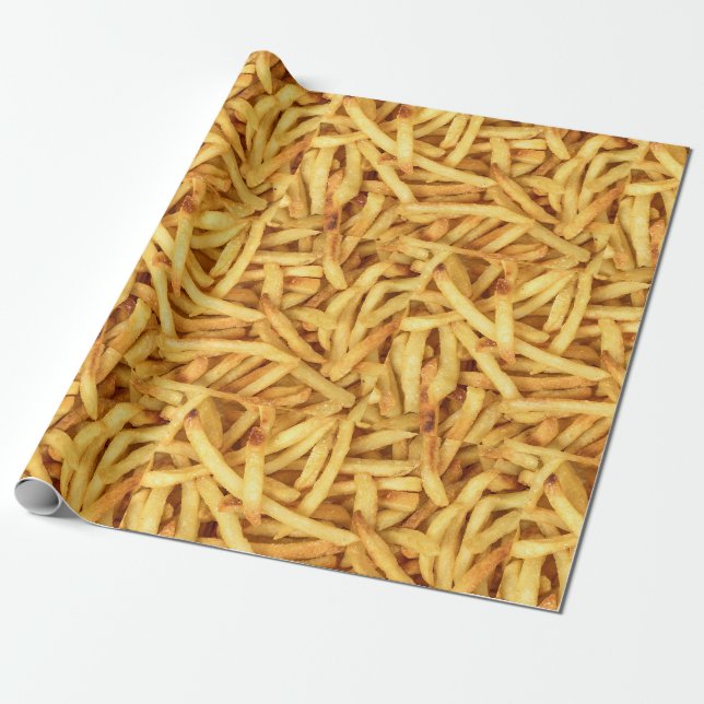 Papel De Regalo patatas fritas doradas (Desenrollado)