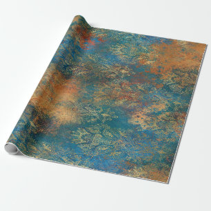 Papel De Regalo Pátina de Cooper Teal