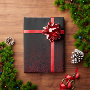 Papel De Regalo Patina Metalizado de óxido negro rojo marrón oscur