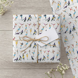 Papel De Regalo Patinaje artístico sobre hielo en movimiento