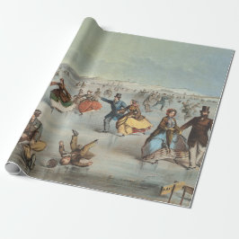 Papel De Regalo Patinaje en Central Park, Nueva York