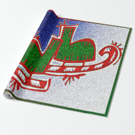 Papel De Regalo Patines de hielo navidades -