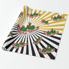 Papel De Regalo Patines de hielo navidades -