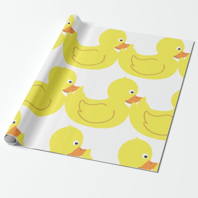 Papel De Regalo Pato de goma (Desenrollado)