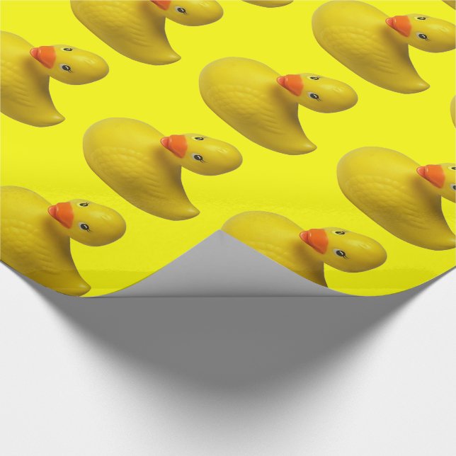 Papel De Regalo Pato de goma amarillo (Esquina)