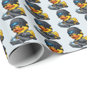 Papel De Regalo Pato de Goma Soldador