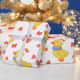 Papel De Regalo Pato de Navidad, Adornos y Regalos