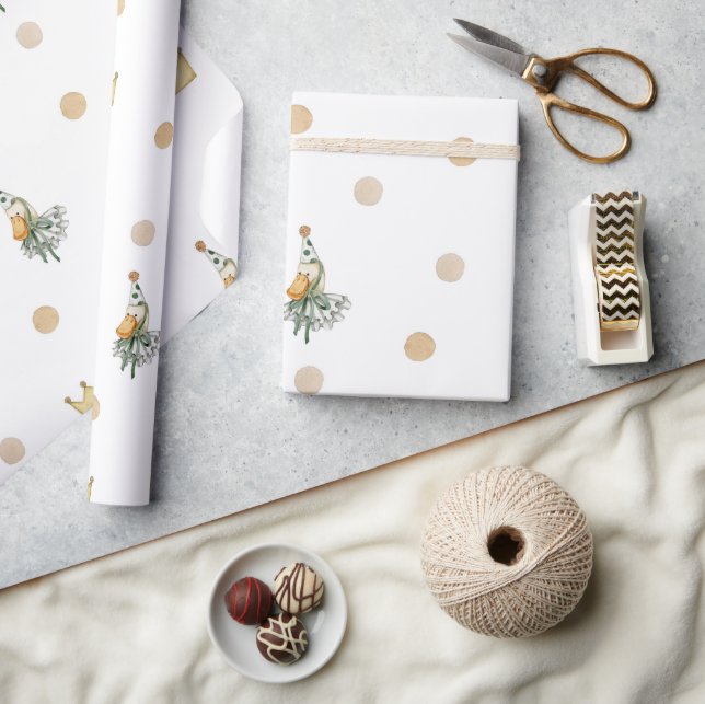 Papel De Regalo Pato de Nursery Boho escandinavo (Artesanía)