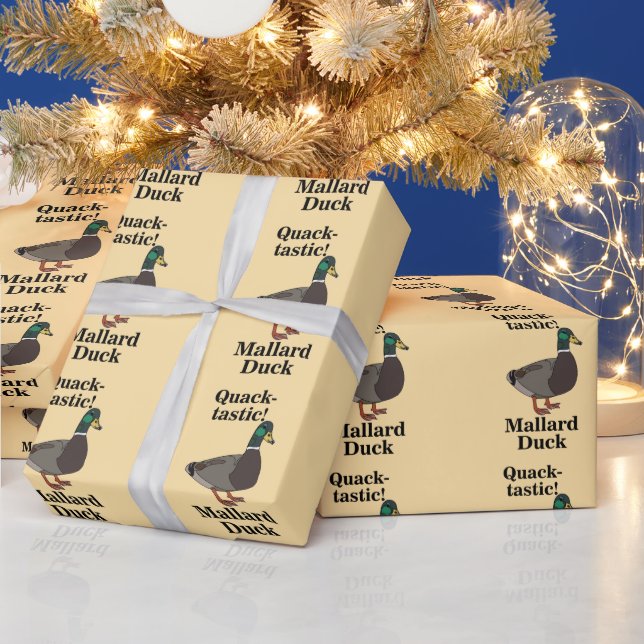 Papel De Regalo Pato Quack-Tástico Mallard (Vacaciones)