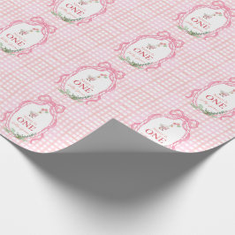 Papel De Regalo Pato Tonto Cumpleaños Uno Rosa 
