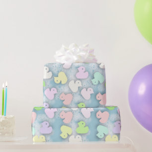 Papel De Regalo Patos Pastel - Baño lechoso