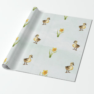 Papel De Regalo Patos y Daffodils