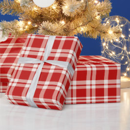 Papel De Regalo Patrimonio Lujo Rojo Cuadros Navideños