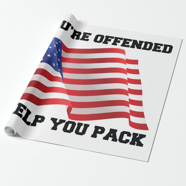 Papel De Regalo patriota americano (Desenrollado)