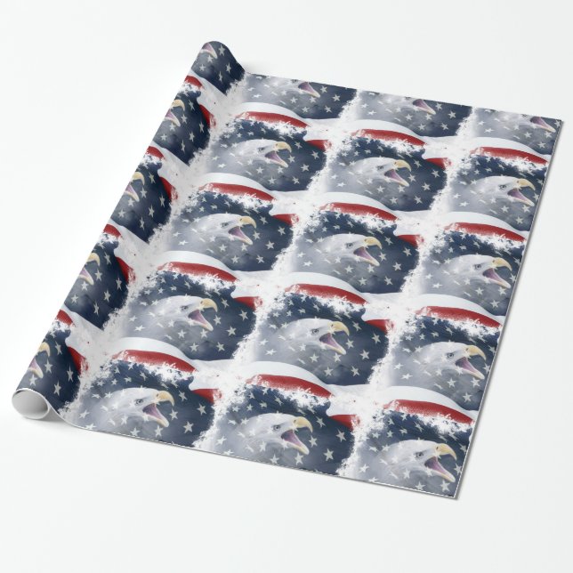 Papel De Regalo Patriótico (Desenrollado)