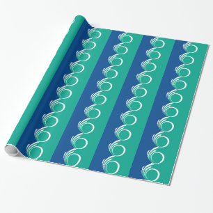 Papel de regalo patriótico con la bandera de Ottaw