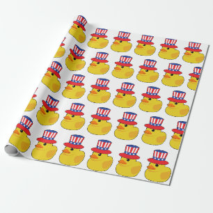 Papel De Regalo Patrióticos patos de crucero americanos USA
