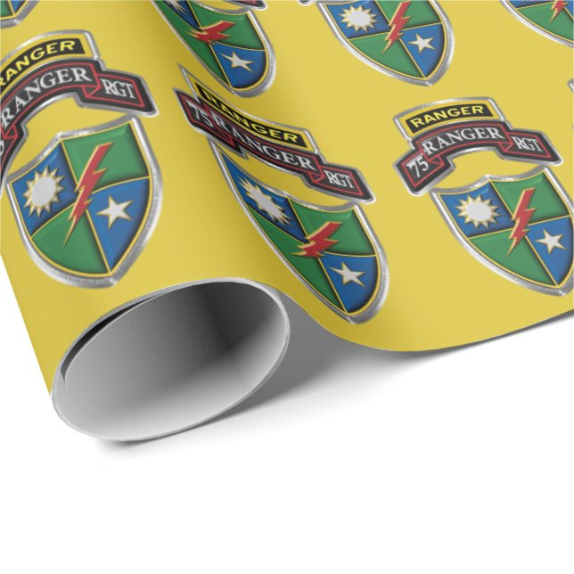 Papel De Regalo Patrocinio del 75° Regimiento-Sua (Esquina del rollo)