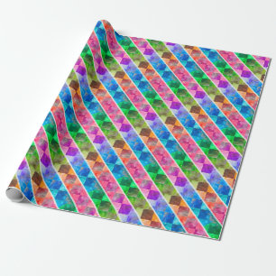 Papel De Regalo Patrón #5a Arcoiris de diamante