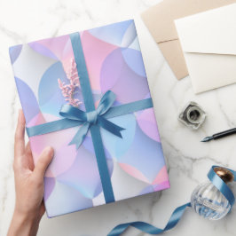 Papel De Regalo Patrón abstracto de blanco desvanecido en rosa pas
