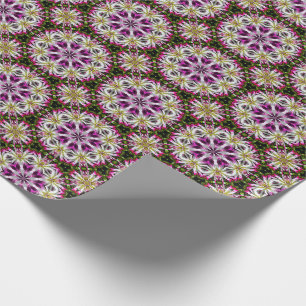 Papel De Regalo Patrón abstracto de las flores de Dahlia