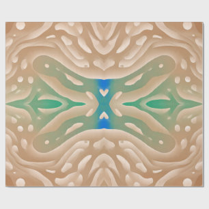 Papel De Regalo Patrón abstracto de ola de arena orgánica