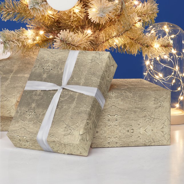 Papel De Regalo Patrón abstracto de oro (Vacaciones)