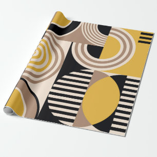 Papel De Regalo Patrón abstracto geométrico moderno. Diseño de cos