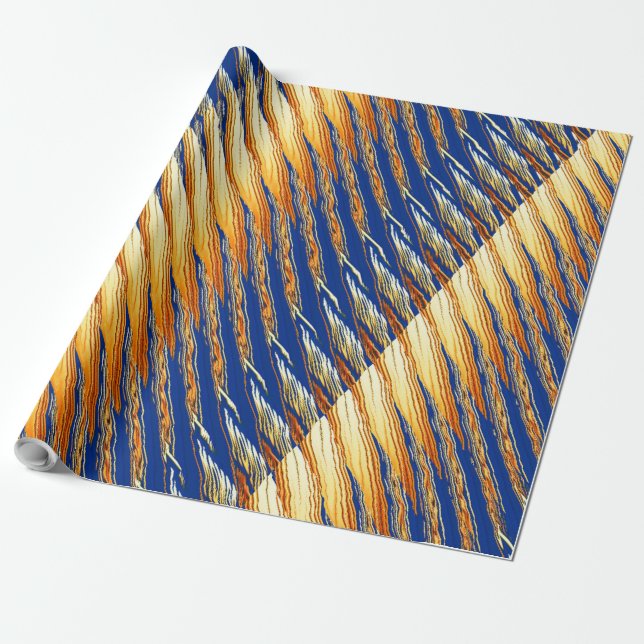 Papel De Regalo patrón abstracto moderno y transparente (Desenrollado)