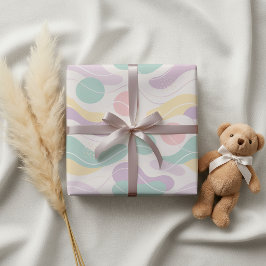 Papel De Regalo Patrón abstracto sin fisuras de pastel con ondas y