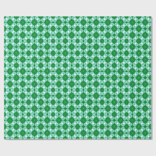 Papel De Regalo Patrón abstracto verde y azul verdoso