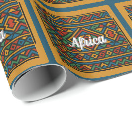 Papel De Regalo Patrón africano Ndebele personalizable
