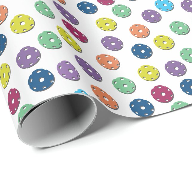 Papel De Regalo Patrón aleatorio amarillo, azul y púrpura (Esquina del rollo)