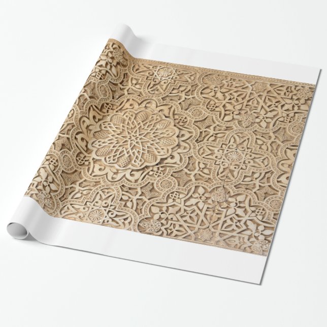 Papel De Regalo Patrón Alhambra (Desenrollado)