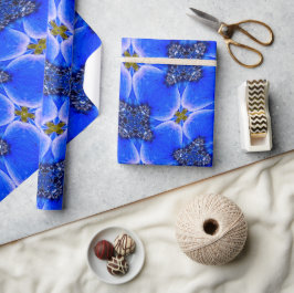 Papel De Regalo Patrón anémico de los jardines azules