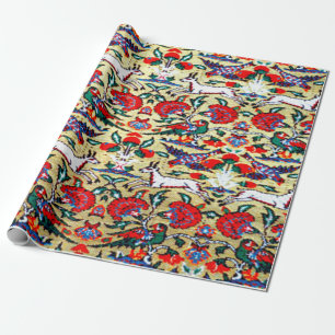 Papel De Regalo Patrón Antiguo Persa Turco Oriental, Animales