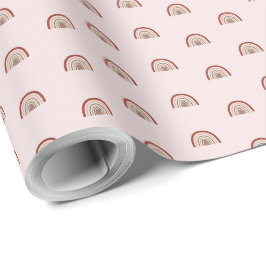 Papel De Regalo Patrón arcoiris Multicolor Elegante ajuste de rega
