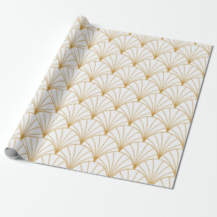 Papel De Regalo Patrón Art Déco Vintage Sin Maravilla. Decoraci
