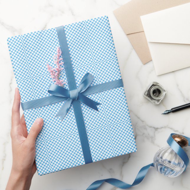Papel De Regalo Patrón azul (Regalar)